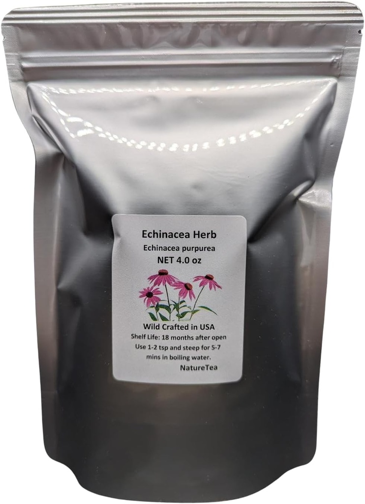 Echinacea Herb - Echinacea purpurea Loose 葉 C/S 100% から 自然 (2 oz)