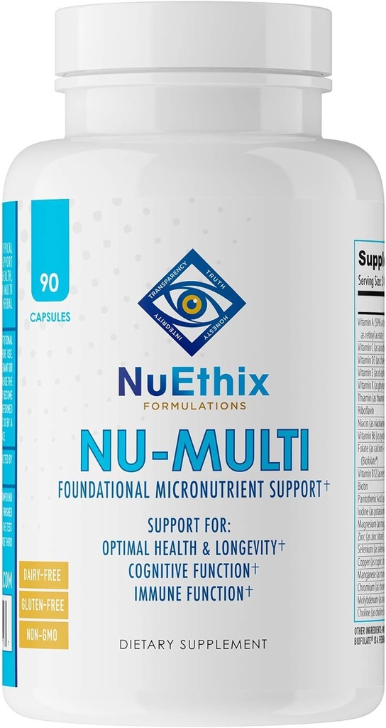 NuEthix 処方 Nu-Multi 基礎マイクロ栄養補助食品 90 カプセル