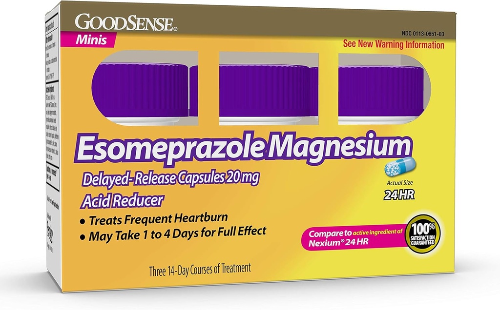 GoodSense の Esomeprazole のマグネシウムの--Release の小型カプセル、20 の mg、酸の減力剤、42 の計算