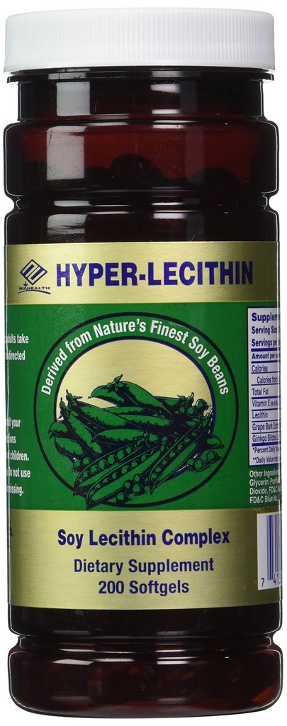 Nu Health Hyper-lecithin (200 Softgels) ソイ・レシチン・コンプレックス