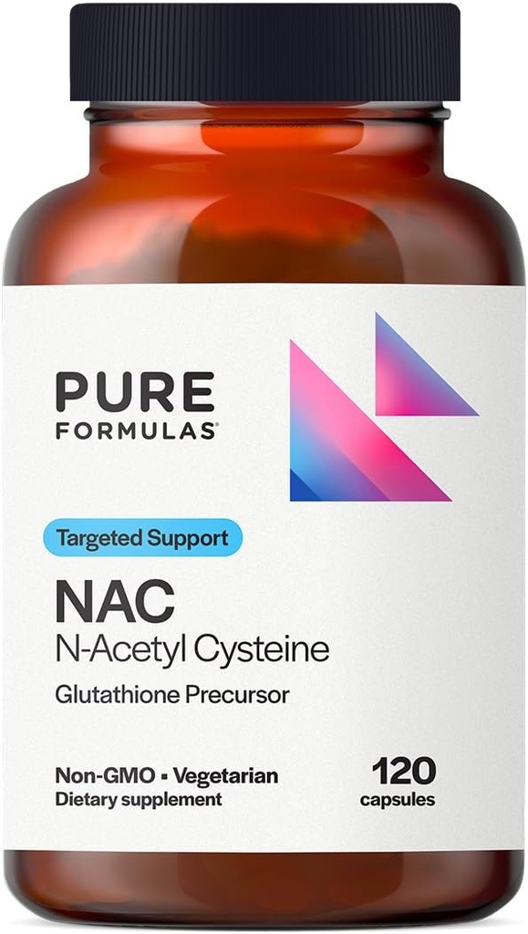 PureFormulas N-Acetyl-L-Cysteine - NACサプリメントカプセル900mg NAC、酸化防止グルタチオンプレカール - Detox +ワークアウト回復、および免疫サポート - 非GMO +ベジタリアンサプリメント - 120カプセル