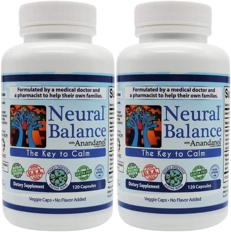 NEURAL BALANCE Anandanol with Proprietary Digestive Enzyme Blend (Capsules, 2 Pack)