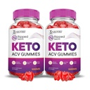 Justified Laboratories Ripped Results Keto ACV Gummies (1000 mg) - 60 Count, Pack of 2 - Formulated with Apple Cider Vinegar, Folate & Vitamin B12 - Non-GMO, Vegan, Gluten Free - 60 Servings
