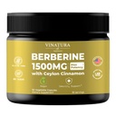 VINATURA Berberine 1500mg - セイロンシナモン、マックス効力ベルベリンHCL - 90カプセル