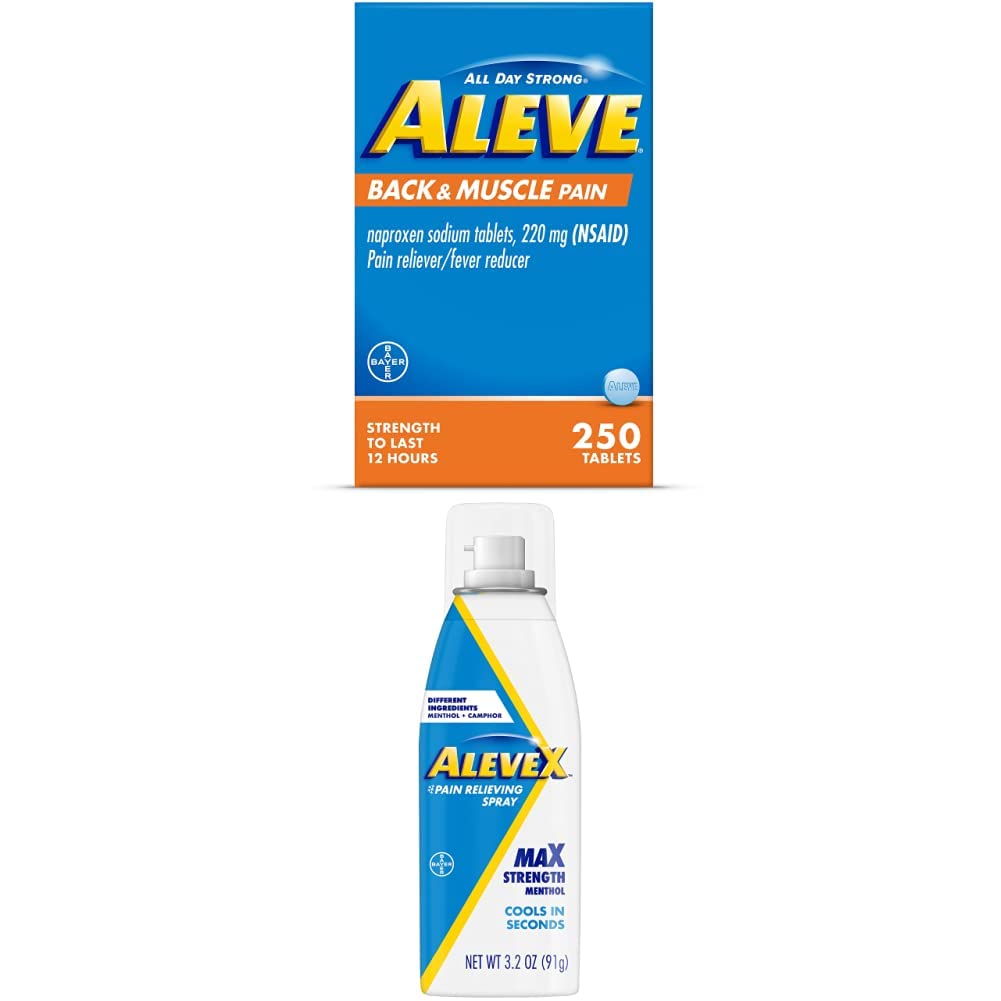 Naproxen、250の計算及びAleveXの痛みの軽減のスプレー、3.2のOunceの痛みの軽減の背部及び筋肉を離れて下さい