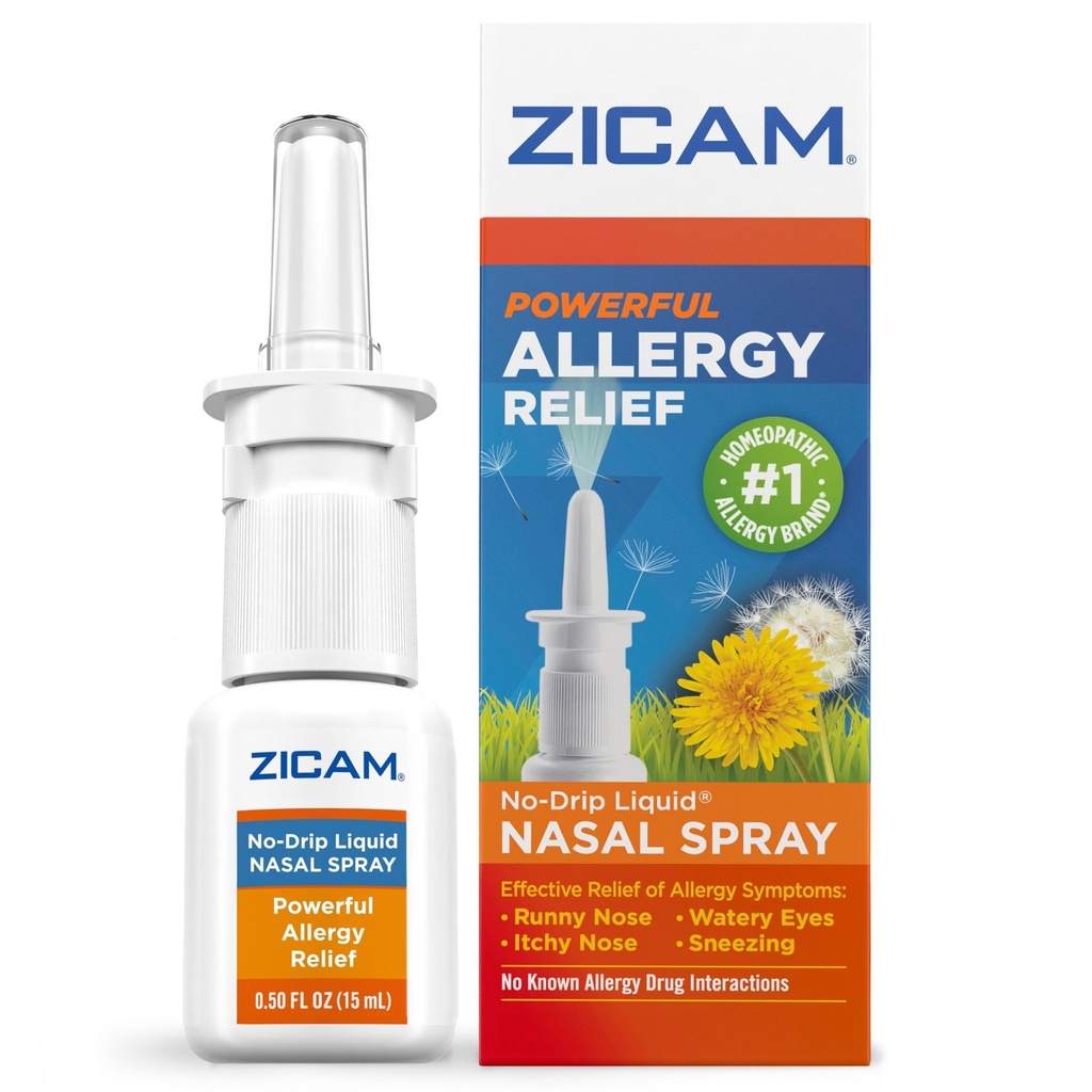 Zicamのアレルギーの救助の非滴りの液体の鼻のスプレー非眠気、0.5のOunce