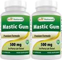 ベストナチュラルズ2パックマスティックガムカプセル500mg - 60カウント - (非GMO)(グルテンフリー) - ヘルシーな胃とDuodenal Healthを促進 - (合計120カプセル)