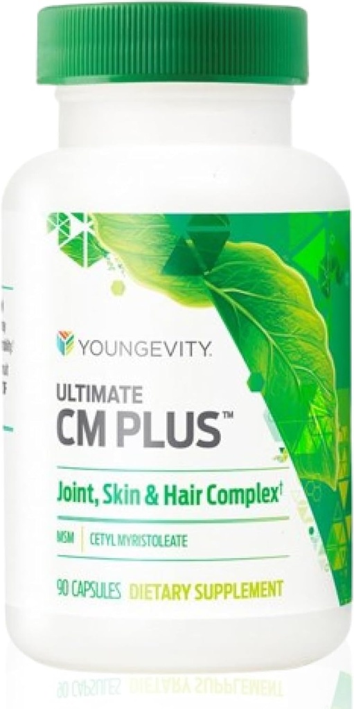 Youngevity Ultimate CM PlusTM - 特許取得済みの共同健康サポート&痛みサポートサプリメントMSM&Cetyl Myristoleate - 筋肉と関節の健康CMComplex - (90カプセル)