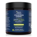 健康の論理学のColostrumのChews-Colostrumの補足25% IgGのための腸の健康、免疫サポート、毛の成長、バニラの味、90のサービング、全牛Colostrumのスーパーフード