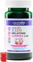 NatureWiseキッズメラトニン1mgの子供の年齢のための砂糖フリーグミ4&アップ - 睡眠補助食品のノンハビット - ビーガン、グルテンフリー、非GMO - 60カウント[2ヶ月の供給]