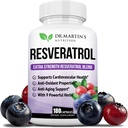 余分強さのResveratrol 1568mg - 180のカプセル - 3か月の供給  酸化防止補足  反老化のための自然なトランス レスベラトロールの丸薬 、中心の健康、免疫システム及び頭脳機能