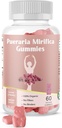 Pueraria MirificaのGummyの有機性補足-純粋な根10:1の集中されたエキス60のベジギーのグミ、Premium - Transgenderのため。 女性、男性...