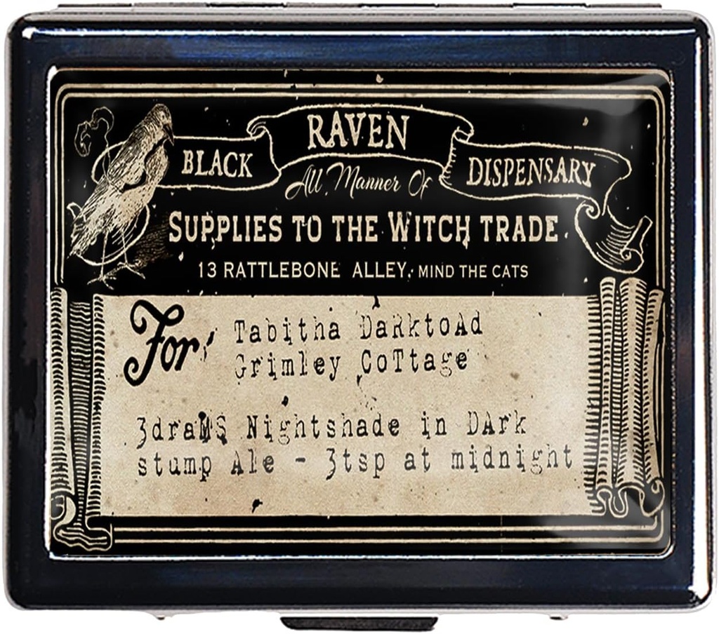 銀製のビンテージ ピル ボックス 7 日 メタル ピル ボックスと ミラーと 8 コンパートメント キュート トラベル ピル オルガナイザー for 財布 (ヴィンテージ ラベル)