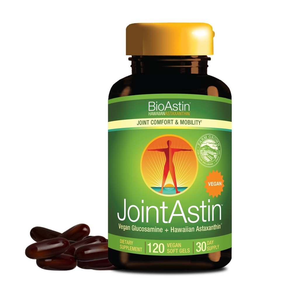 Nutrex Hawaii JointAstin - 12 mg、120 Softgels - グルコサミン&BioAstinハワイアスタキサンチンと共同サポートサプリメント - 農場直接抗酸化サプリメントジョイント、目、皮膚&免疫システム健康*