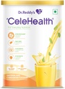 Dr. ReddyのCelehealthの栄養飲み物、毎日の使用のための蛋白質の補足、低いGlycemicの索引、ゼロは砂糖、サフランおよびCardamonの味、400g、黄色を加えました