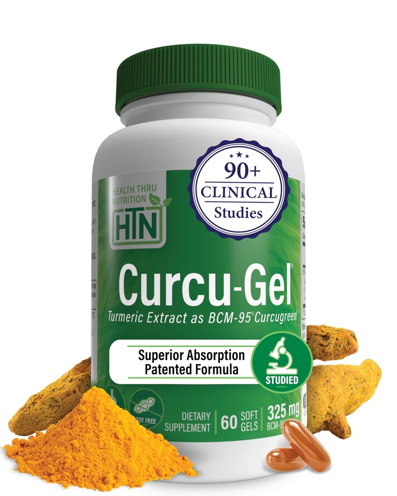 健康のThruの栄養のCurcuゲルのターメリック・クルクミンの複雑なBCM-95 Softgels、325mg (60のパック)
