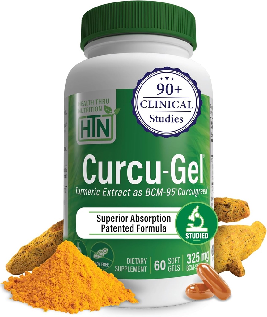 健康のThruの栄養のCurcuゲルのターメリック・クルクミンの複雑なBCM-95 Softgels、325mg (60のパック)