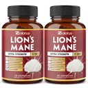 Zolotus 2は90のカプセルのライオンのマッシュルームのマッシュルームの補足、Cordeyceps、Reishi、Ashwagandha、焦点、記憶および頭脳サポート補足、免疫サポート、エネルギー丸薬を供給します