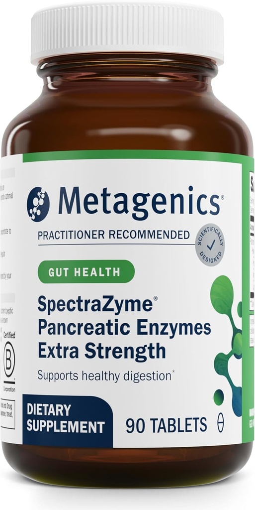 Metagenics SpectraZyme パンクレアチック酵素 余分な強さ - 消化器系サポートのための生体活性膵酵素* - 90 のサービング