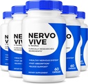 (パッケージ 5)NervoVive – オリジナルNervo Vive Nerve Health Supportフォーミュラ, コンフォート&シグナル機能のための天然成分とトータルNerve Care | NervoVive24 使いやすい毎日の丸薬 (300カプセル)