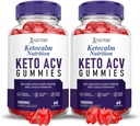 (2 パック) Ketocalm 栄養 Keto ACV Gummies 高度な式 1000MG Keto Calm 栄養 Keto Gummies Apple Cider Vinegar フォーミュレート と Pomegranate ビート ジュース パウダー B12 ビーガン非 GMO 120 Gummys
