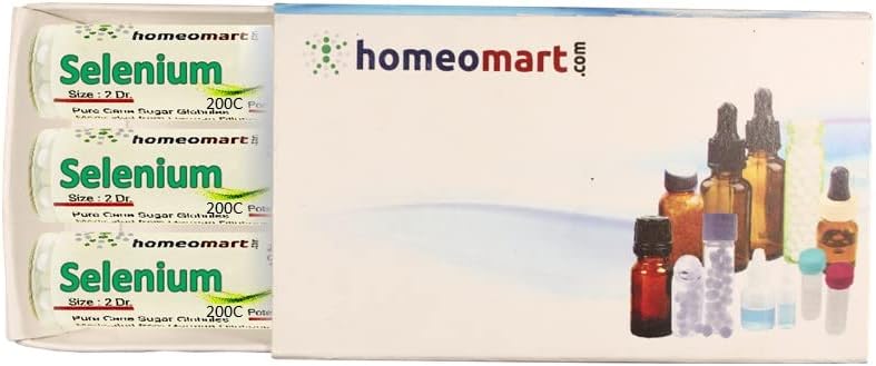 Homeomart.com Selenium Homeopathy Pellets (Pills) に 200C 効力パック 3