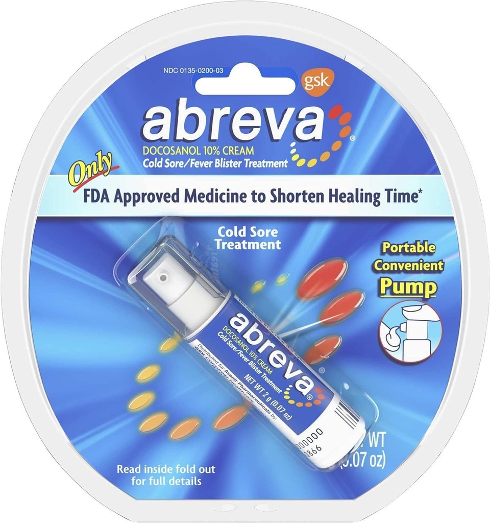 Abreva の風邪の sore Med サイズ .07 Abreva の風邪の Sore の処置のクリーム