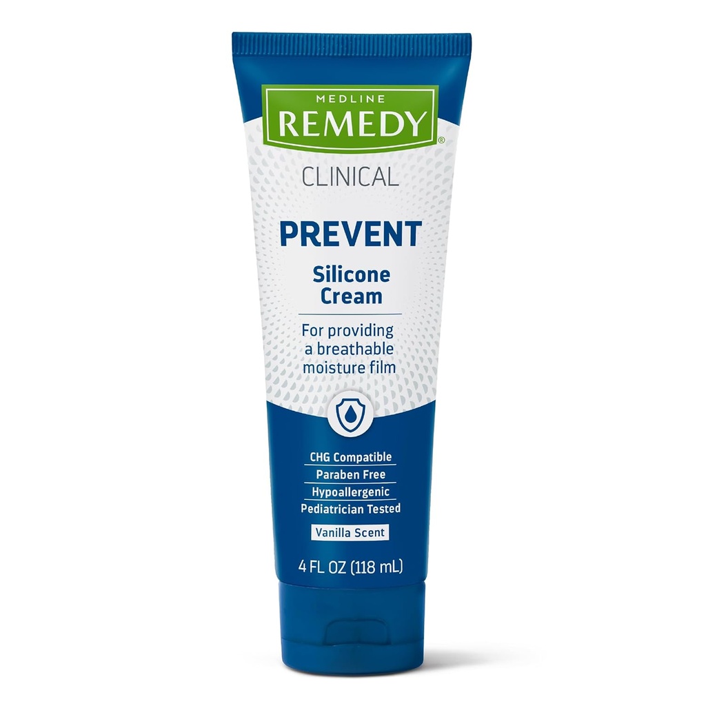 Medline Remedyの臨床シリコーンのクリーム、Vanilla Scented、4つのoz。