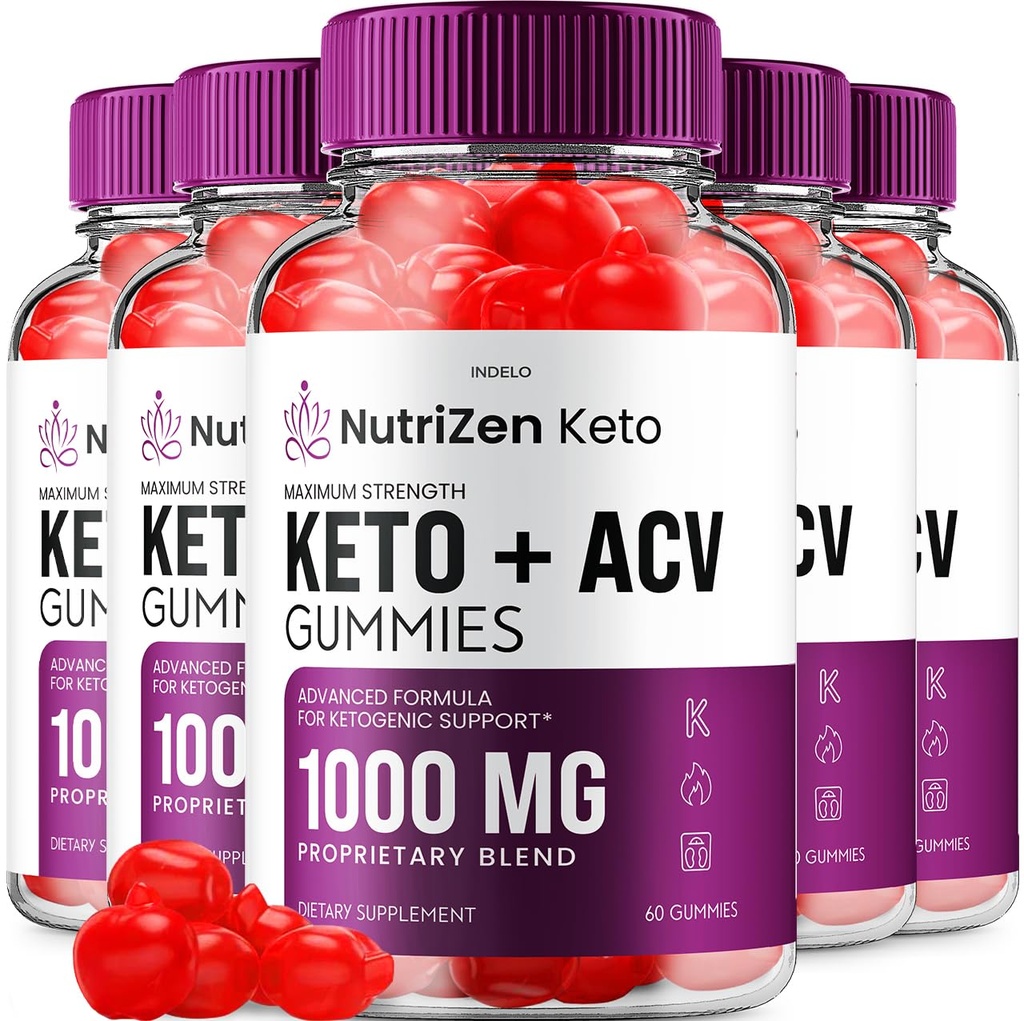 (5パック)NutriZen Keto ACVグミー - アドバンストフォーミュラNutri Zen Keto Plus ACVグミー Apple Cider Vinegar Keto Nutrizen ACVグミー 栄養補助食品 レビュー 男性 女性 (300 Gummies)
