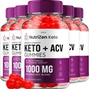(5パック)NutriZen Keto ACVグミー - アドバンストフォーミュラNutri Zen Keto Plus ACVグミー Apple Cider Vinegar Keto Nutrizen ACVグミー 栄養補助食品 レビュー 男性 女性 (300 Gummies)
