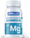 Quadruple Magnesium Supplement, 400mg of Chelate Magnesium Glycinate, L-threonate, Citrate & Malate | Max Absorption Complex w/Vitamin D3 & B6, for Sleep Heart Muscles Nerves, Non-GMO, 60 Vegan Caps