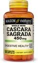 MASON NATURAL Cascara Sagrada 450のmgの正常な消化機能サポートのための草の補足、100の小冊子