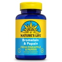 Nature's Life Bromelain & Papain | 消化器・快適性のためのプロテオリン酵素 | パイナップル&パパイヤ | 250mg Ea | 100 ベジタリアンカプセル
