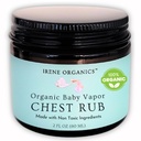 Irene Organics Organic Baby Vapor Chest Rub Clean Vapo Rubは、Eucalyptusエッセンシャルオイルなどの非有毒成分で作られた、すべての年齢、新生児および乳児の安全、シックキッズエッセンシャル