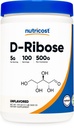 Nutricost D-Riboseパウダー500グラム - サービングあたり5000mg、非GMO(500グラム)