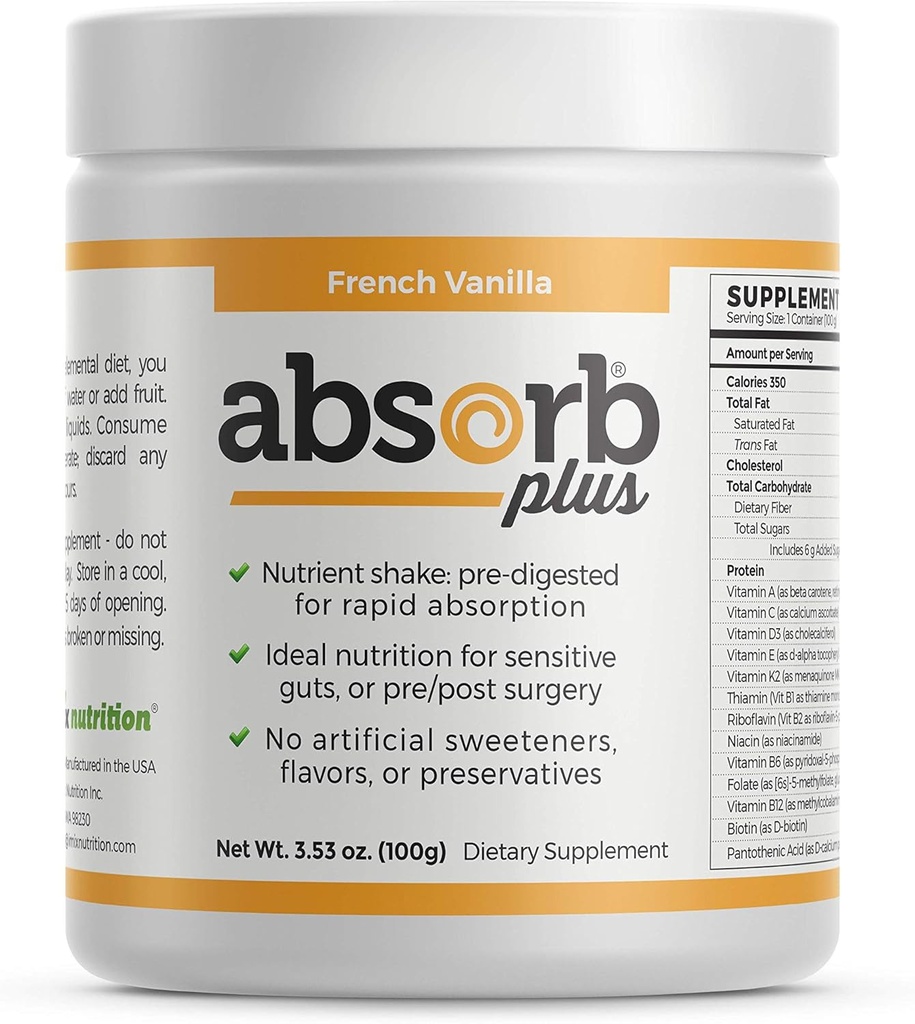 分離蛋白質 - 改善された腸の健康のための食事療法の補足、余分栄養サポート、非GMO、グルテンフリー、ラクトースフリー、カゼインフリー(100 g、フレンチバニラ)