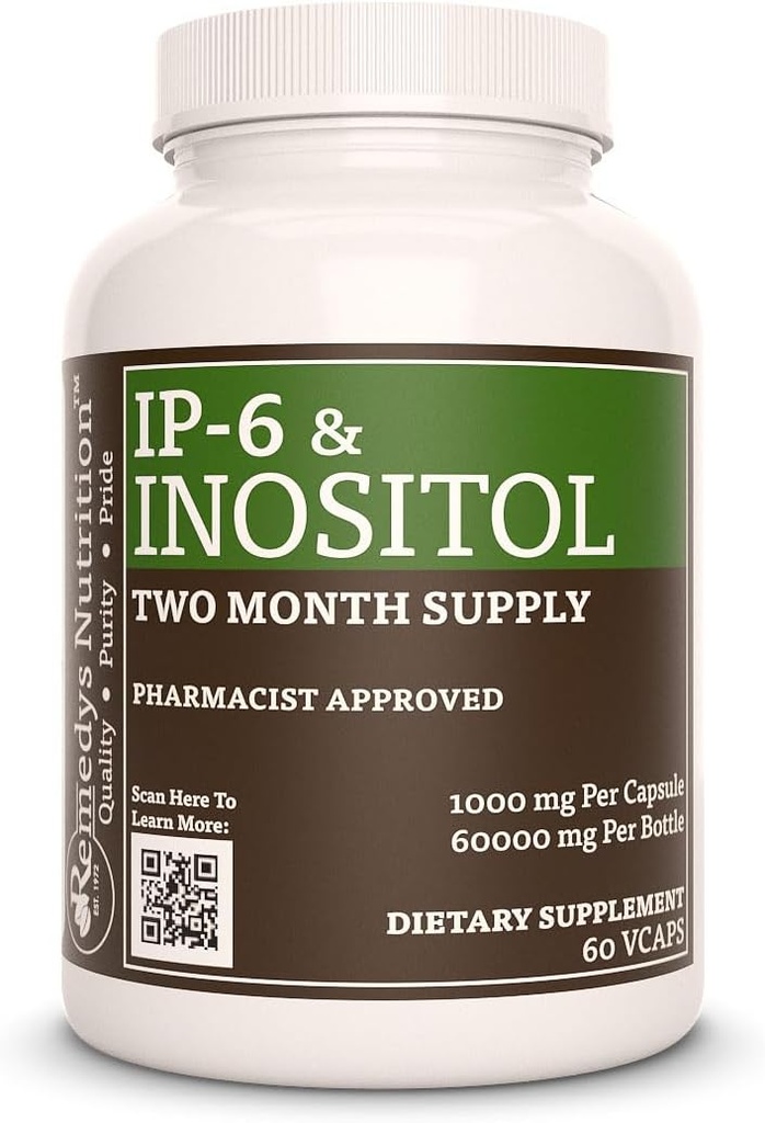 Remedy の栄養 IP6 (hexaphosphate) と Inositol、カルシウム及びマグネシウムの | 1,000 の mg の食事療法の補足 | 2 か月の供給