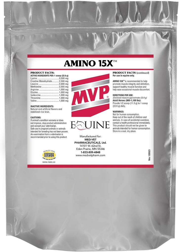 アミノ15X (3 lb) -馬の健康な筋肉機能、開発および修理を支えて下さい