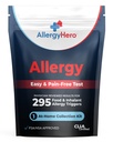 AllergyHero 包括的な食品と環境アレルギー検査キット 295 大人と子供のためのトリガ - 簡単かつ痛みのない自宅での使用 アレルギー検査キット 正確な結果