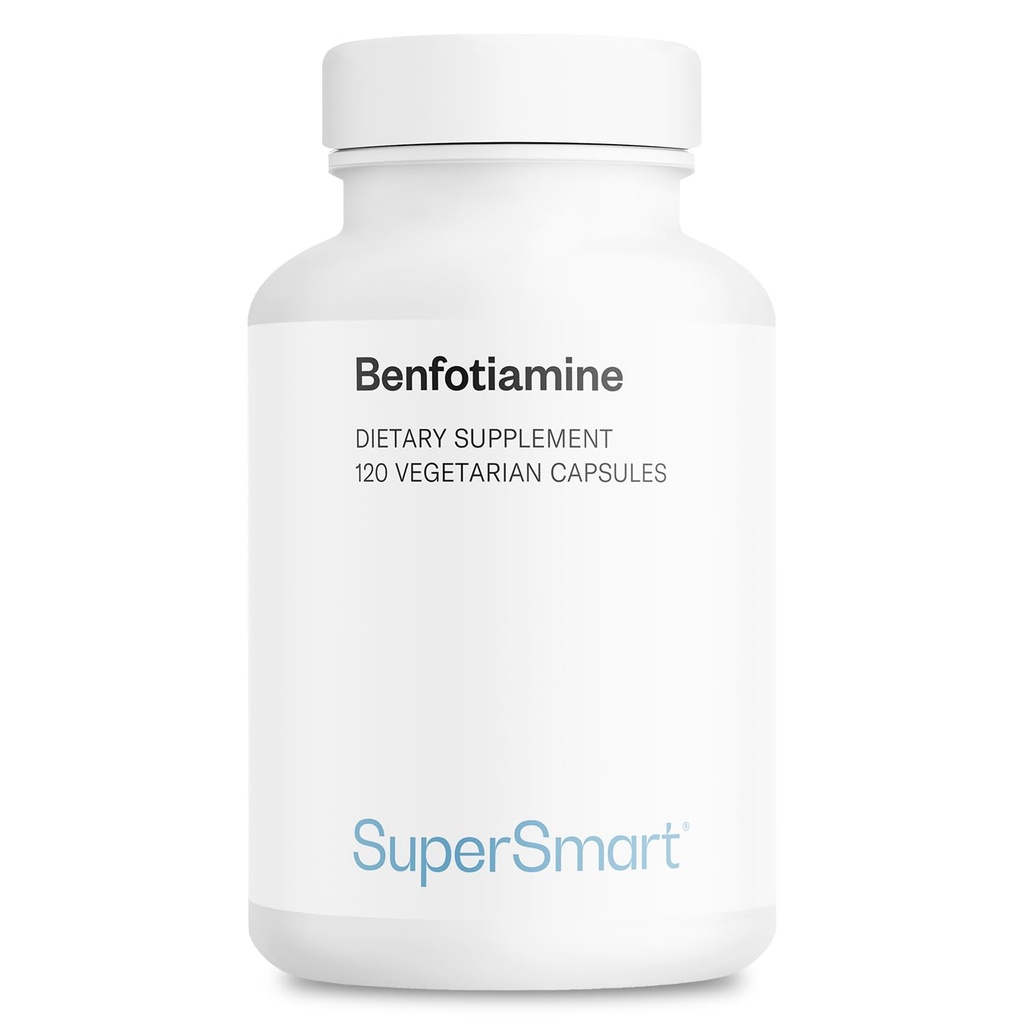 Supersmart - Benfotiamine 320mg/日(高効力) - Bioavailable Thiamine - ビタミンB1 Benfotiamineサプリメント | 非GMO&グルテンフリー - 120ベジタリアンカプセル
