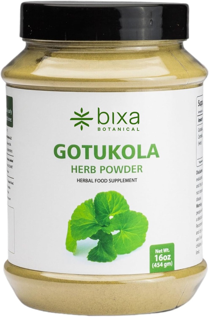 bixa BOTANICAL Gotu Kola(Centella Asiatica) | Ayurvedic Natural Herbal Supplement 純粋な正真のプレミアム品質 | 全体的な健康を改善します(1)