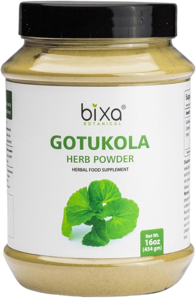 bixa BOTANICAL Gotu Kola(Centella Asiatica) | Ayurvedic Natural Herbal Supplement 純粋な正真のプレミアム品質 | 全体的な健康を改善します(1)