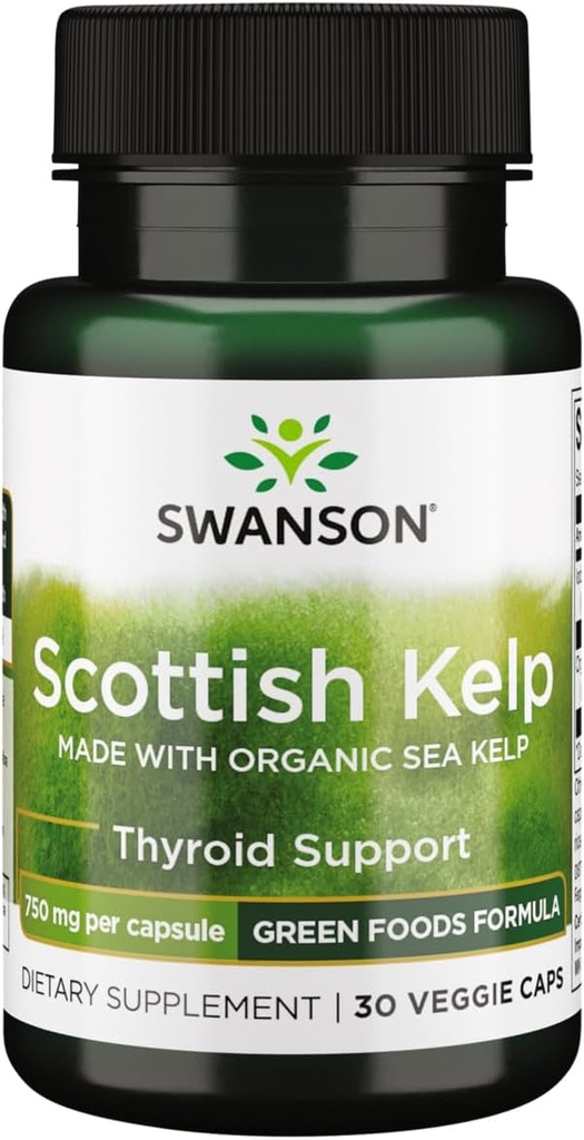 Swanson 製 と オーガニック スコットランド Kelp 750 Milligrams 30 Veg カプセル