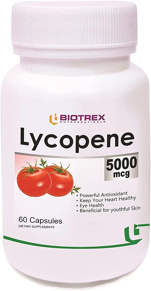 Panihari Biotrex Nutraceuticals Lycopene with Multivitamins -5000 Mcg (60カプセル)