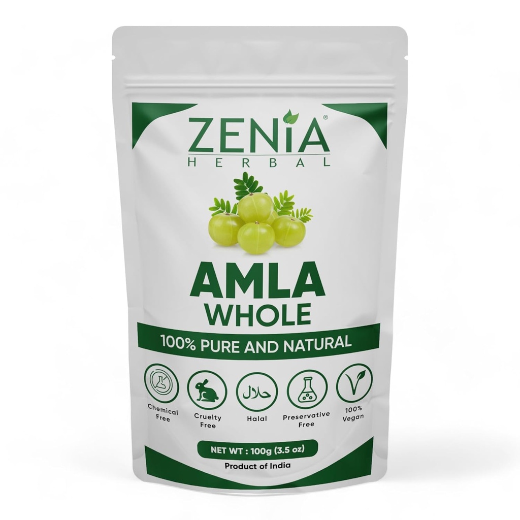 100グラムのZeniaの乾燥した全AmlaのGooseberryのアーユルヴェーダの毛の処置