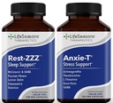 LifeSeasons Anxie-T with Rest-ZZZ - 気分と精神的焦点をサポート - 気分とリラックス - 消去の緊張と神経 - アシュワガンダ、カバ、GABA&L-テアニン - 240カプセル