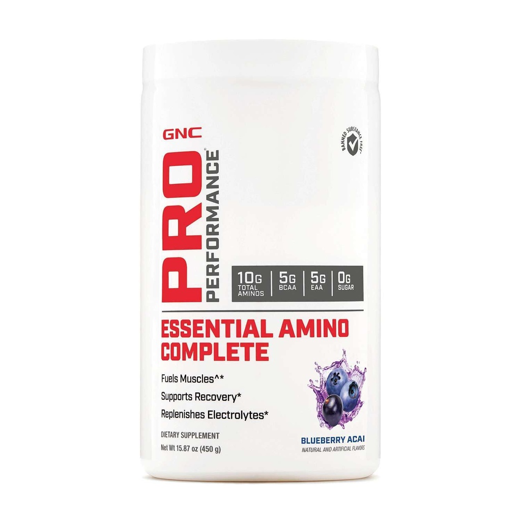 GNC プロパフォーマンス エッセンシャル アミノコンプリート, ブルーベリー アサイ, 30 サービング