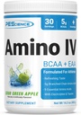 PEScience Amino IV BCAA & EAAパウダー, エッセンシャル アミノ酸, タウリン, 加水と筋肉の回復のための電解質, 男性と女性のための砂糖無料, ポストワークアウト - サワーグリーンアップル - 30 サービング