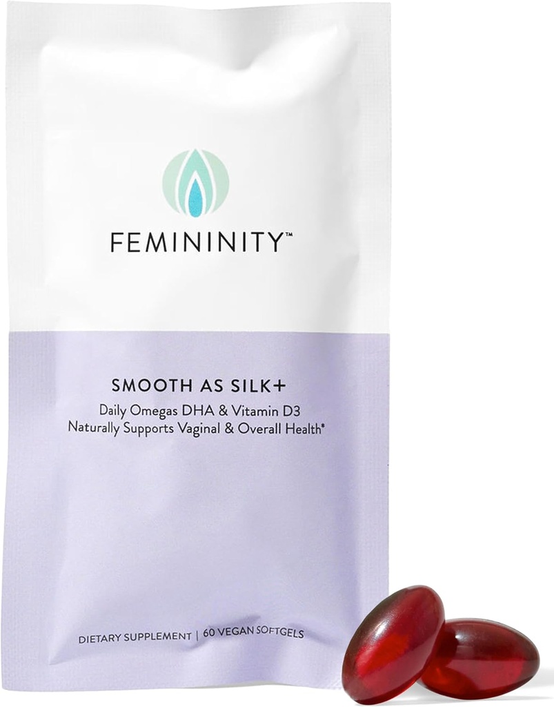 腟の乾燥(60のSoftgels)のためのシルク+ 30日の詰め物としてFemanity滑らか–海のBuckthornオイル、ビタミンD3および植物ベースのオメガ3 DHAのブレンド