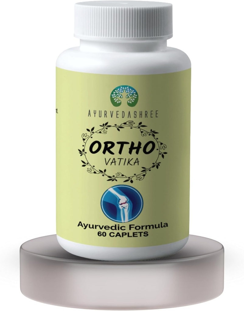 正統 Vatika 60 Caplets | Ortho Herb | Orthoherb | ボスウェリア セラタ ハーブ | 60 MGのカプレット | 各1000 MGのカプレット 天然ハーブとオメガ3の抽出物が含まれています - 共同サポート